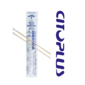 Aplicadores Estériles de Madera con Algodón, 2,5 mm diam. x 150 mm long. CAJA x 500
