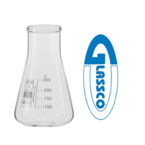 Erlenmeyer de Vidrio 1000 mL Boca Ancha