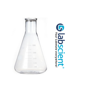 Erlenmeyer de Vidrio 5000 mL Boca Angosta ASTM E-1404, Graduación Completa