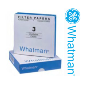 Papel de Filtro Cualitativo 12.5cm. Grado #3, Cantidad 100/PK.