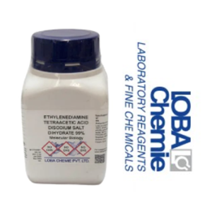 Ácido Etilendiamino Tetracético Sal Disódica Dihidrato 99% para Biología Molecular (EDTA) 500G, con Certificado de Analisis, CAS No: 6381-92-6.