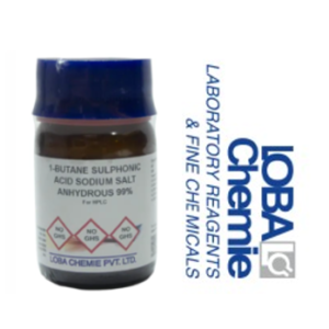 Ácido 1-Butano Sulfónico Sal Sódica Anhidra 99% HPLC 25G, con Certificado de Analisis, CAS No: 2386-54-1.