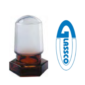 Tapon en Vidrio Ambar, 19/26, Balón VOL 500mL, para Balón Volumetrico.