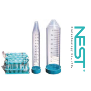 Tubo de Centrifuga en Plástico, 50 ML, Estéril con Tapa y Gradilla, Por 25 Unidades