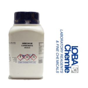 Amonio Carbonato AR/ACS. (Sal Hartshorn) 500G, con Certificado de Análisis, CAS No: 506-87-6