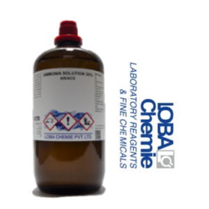 Amoniaco en solución al 25% AR. (Amonio Hidróxido) 2.5L, con Certificado de Análisis, CAS No: 1336-21-6