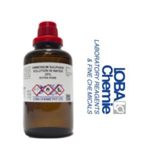 Amonio Sulfuro Solución 20% 500ML, con Certificado de Análisis, CAS No:12135-76-1