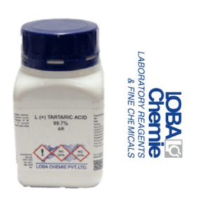 Ácido L (+) Tartárico 99,7% AR 1000ML, con Certificado de Análisis, CAS No: 87-69-4.