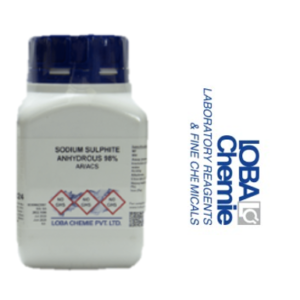 Sodio Sulfito Anhidro 98% AR/ACS 500G, con Certificado de Análisis, CAS No: 7757-83-7.