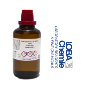 Ácido Tioglicólico 80% Extra Puro (Mercaptoacético) 500ML, con Certificado de Análisis, CAS No: 68-11-1