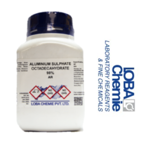 Aluminio Sulfato 18-Hidrato 98% AR 1000G, con Certificado de Análisis, CAS No: 7784-31-8