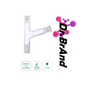 Adaptador para Receptor Ángulo de 105 Arriba, en vidrio Borosilicato 3.3. Esmerilado Hembra 29/32 Cono 29/32.