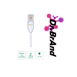 Adaptador Para Receptor, En vidrio Borosilicato 3.3. Esmerilado Hembra 24/29 Con tallo largo.