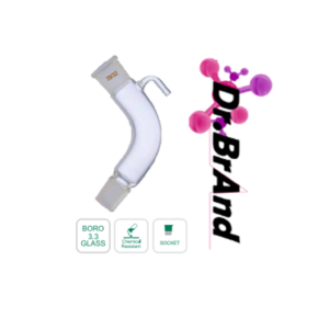 Adaptador Curvatura Para Receptor Con Ventilación, En vidrio Borosilicato 3.3. Esmerilado Hembra 29/32 Cono 29/32