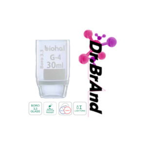 Crisol Filtrante Con Capacidad De 50 ML, Diámetro Del Disco De 40 MM Con Altura De 65, Porosidad 5.