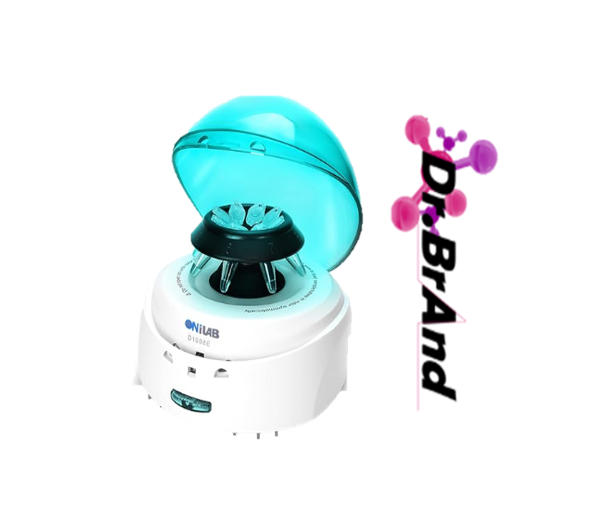 Mini centrífuga 7000RPM, 2680 x g RCF Con 2 rotores para 8 tiras de PCR de 0.2/0.5/1.5/0.1 fl oz × 32, bajo nivel de ruido 45dB