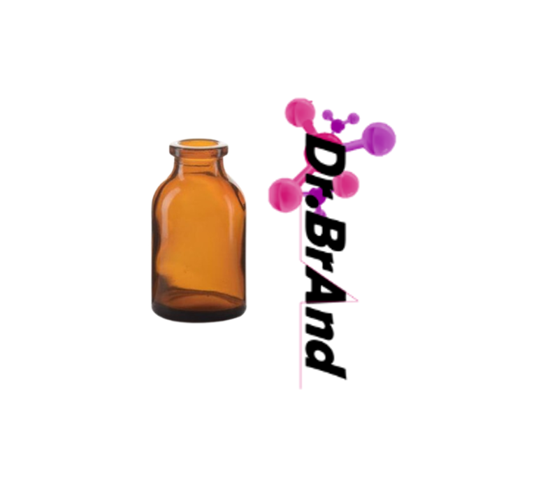 Envase Vial Ámbar 25ML Boca 20