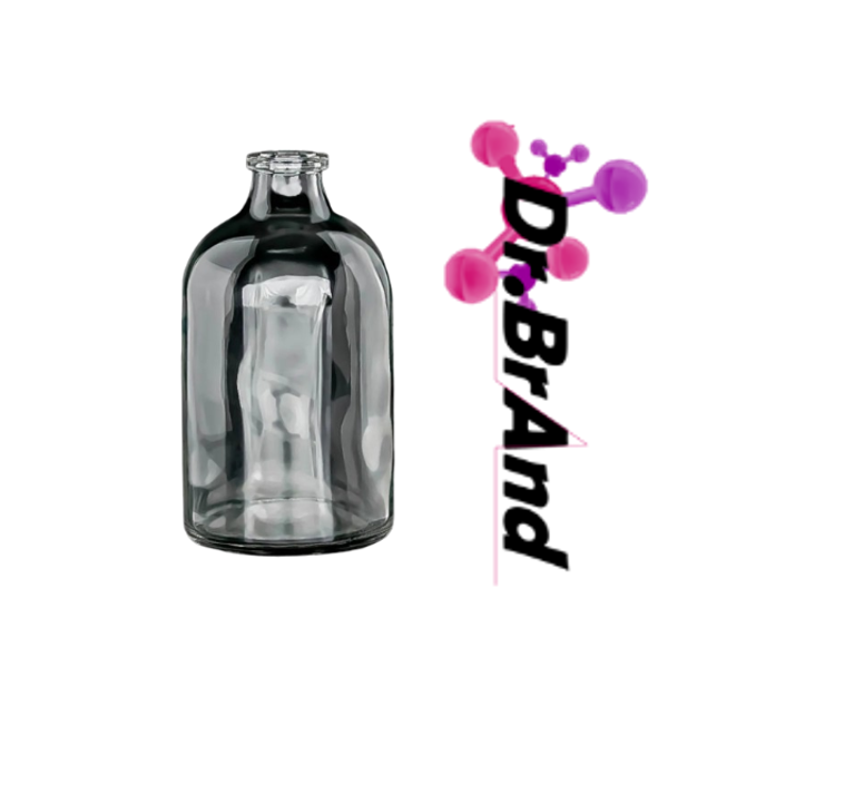 Envase Vidrio Transparente De Boca Agrafe 100 ML