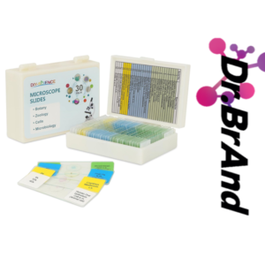 Micropreparados para Microscopio 30 Laminillas en Vidrio de muestras como biología, botánica, zoología, para estudiantes de primariadiar.