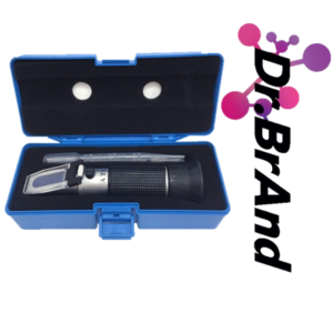 Refractómetro Brix Profesional con ATC, Escala Brix y Gravedad Específica (SG) – Medidor para Vino, Cerveza y Elaboración Casera