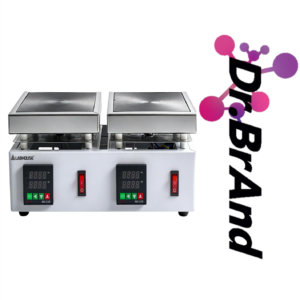 Placa Calefactora Digital de Laboratorio 2000 W – Superficie de Hierro Fundido, 110 V (120 × 120 mm)