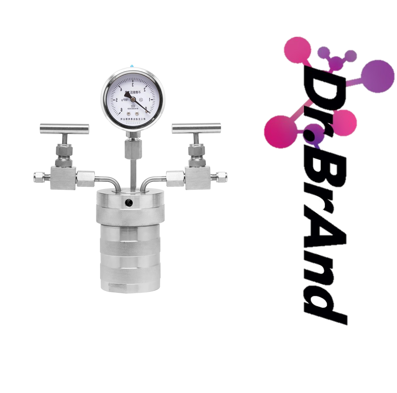 Reactor de Laboratorio Cerrado de Alta Presión y Temperatura en Acero Inoxidable con Medidor de Presión, Válvulas de Gas y Recubrimiento Interno en PTFE (100 mL / 100 cm³, 180 °C, 30 bar)