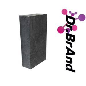 Placa de Grafito EDM de Alta Pureza 99.9%, Bloque de Grafito para Mecanizado, Molienda y Moldes de Fundición, 100mm × 50mm × 25 mm.