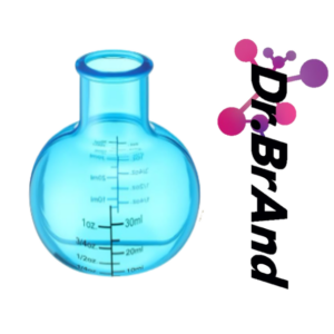 Balon Fondo Plano de Color de 30 mL para Experimentos Científicos y Educación Infantil.