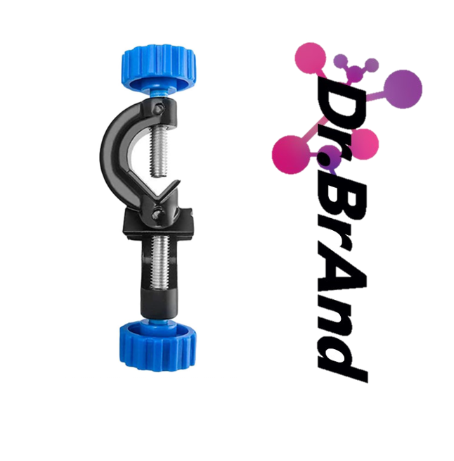 Nuez Doble para Soporte Universal de Laboratorio en Ángulo Recto – Aleación de Aluminio.