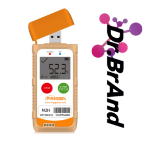 Registrador de Datos Digital USB de Temperatura y Humedad, 28.800 Registros, Reutilizable con Reportes PDF/CSV