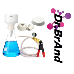 Kit de Filtración con Embudo Büchner de 500 ml y Bomba de Vacío.